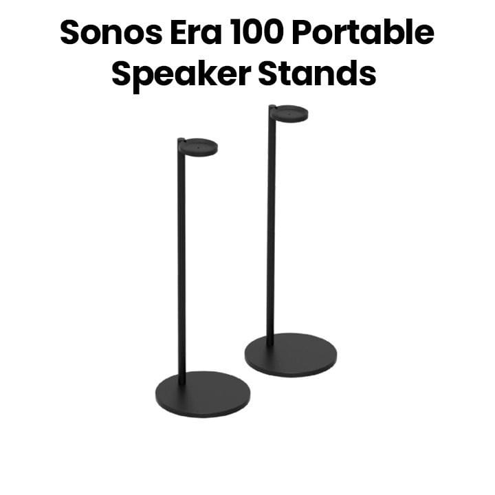 Sonos Stands for Era 100 Portable Bluetooth Speaker (Pair) – Black | E10SPWW1BLK