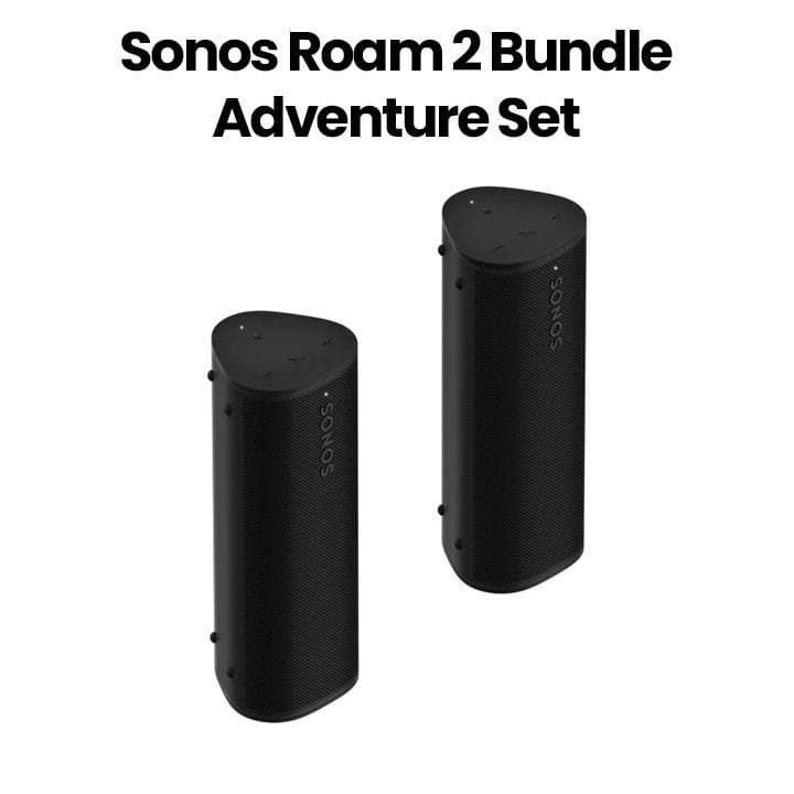 سونوس Roam 2 مجموعة مغامرة سماعة محمولة – أسود | ROAM2-BUNDLE