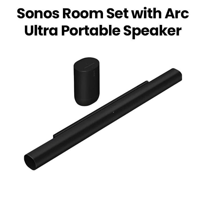 Sonos Room Set with Arc Ultra Portable Speaker – Black | ARC ULTRA-BUNDLE