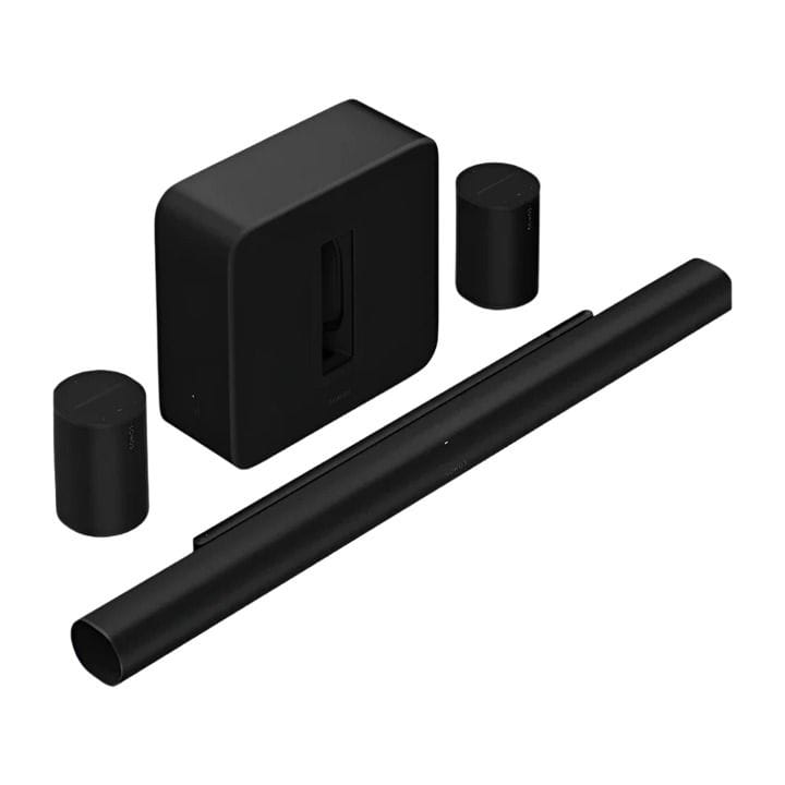 سونوس Arc Ultra + Sub 4 + 2x Era 100 مجموعة محيطية فاخرة سماعة بلوتوث وساوندبار – أسود | ARC ULTRA+SUB4+2X ERA 100-BLK