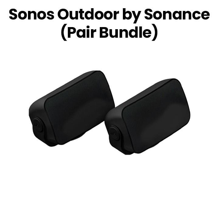 Sonos Outdoor by Sonance (Pair Bundle) – Black | SONANCE-PAIR-BLK