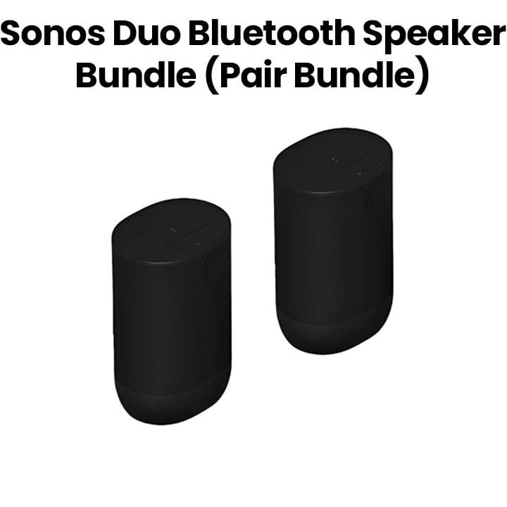 Sonos 2x Move 2 Harmony Duo Bluetooth Speaker Bundle – Black | 2X MOVE2-BLK
