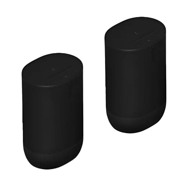 Sonos 2x Move 2 Harmony Duo Bluetooth Speaker Bundle – Black | 2X MOVE2-BLK