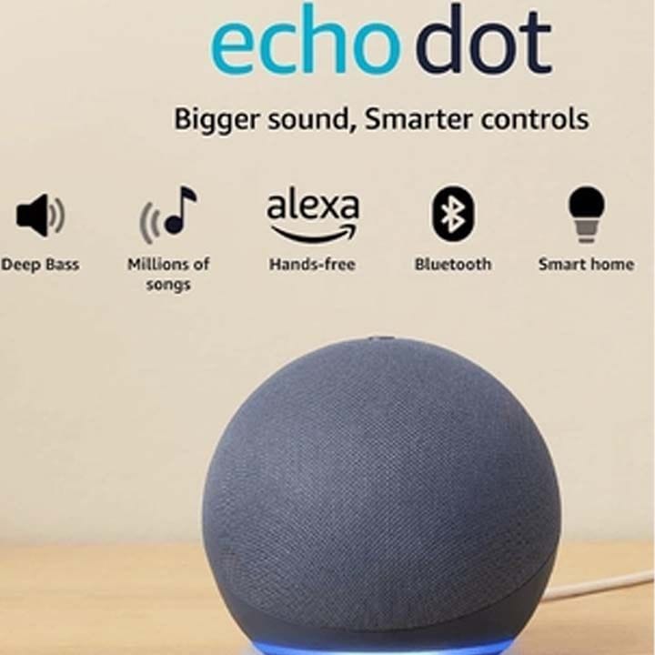 أمازون سماعة بلوتوث إيكو دوت الجيل الخامس – أزرق | ECHO DOT 5GEN-BLUE