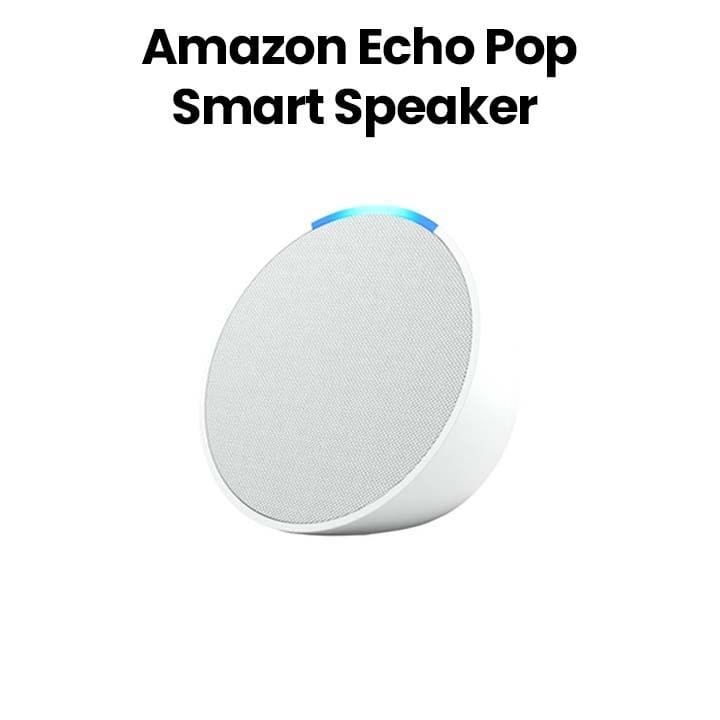 أمازون سماعة ذكية إيكو بوب مع أليكسا – أبيض جليدي | C2H4R9