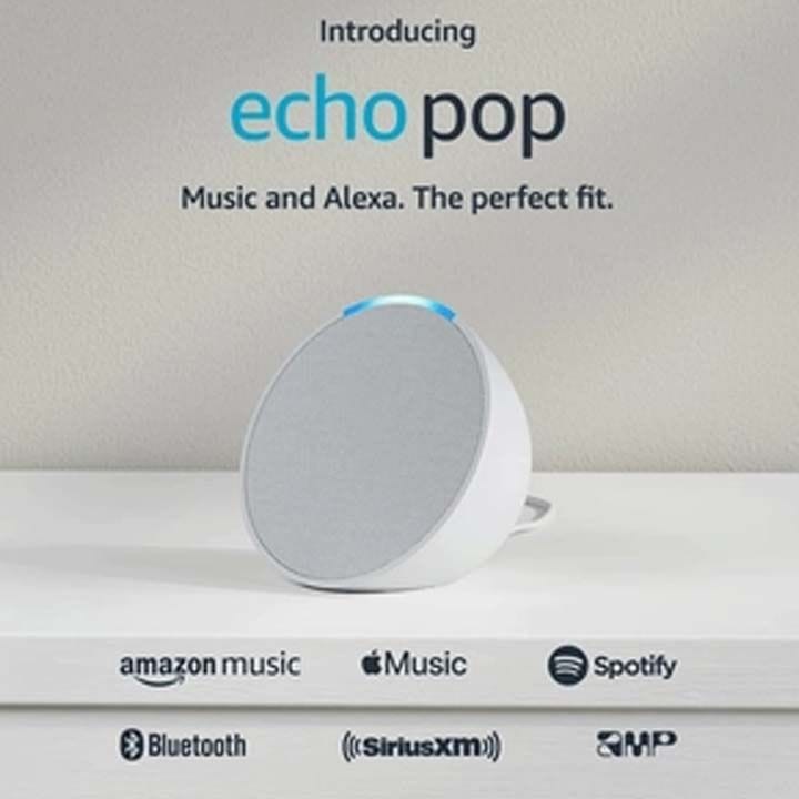 أمازون سماعة ذكية إيكو بوب مع أليكسا – أبيض جليدي | C2H4R9