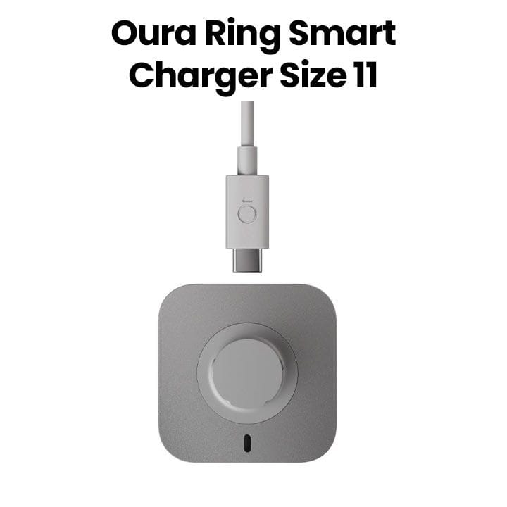 Oura Ring 4 Smart Ring Charger – Grey (Ring Size 11) | JZ95-54834-11