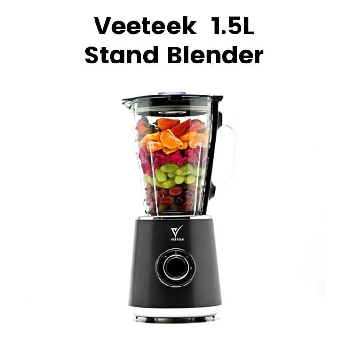 فيتيك خلاط قائم 1.5 لتر 500 واط مع وعاء زجاجي سرعتان + نبض – أسود | BL9003B-CB