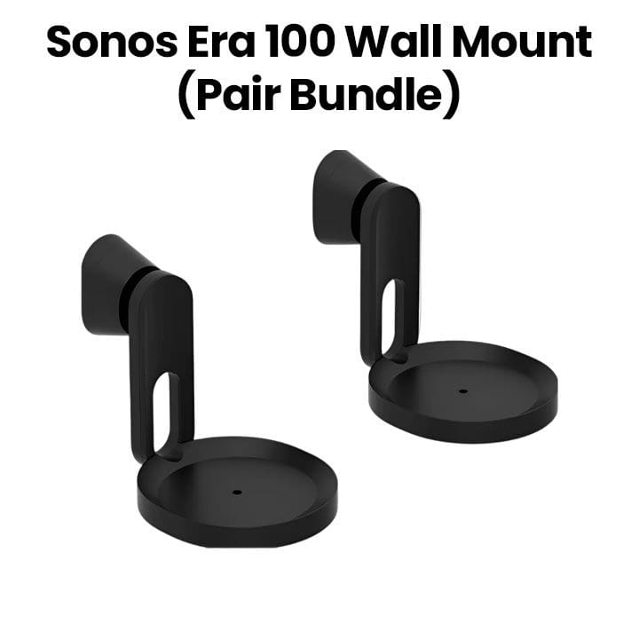 Sonos Era 100 Wall Mount Pair – Black | ERA100-WALLPAIR-BLK