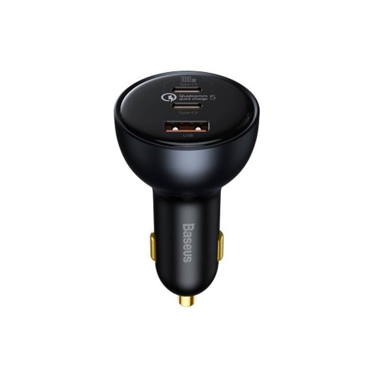 Baseus Qualcomm Quick Charge 5 Multi-Port Fast Car Charger – Black | TZCCZM-0G