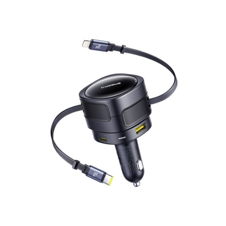Baseus Enjoyment Max 90W Multi-Port Car Charger (C+C & USB-C Ports) – Cosmic Black | C00035507121-03