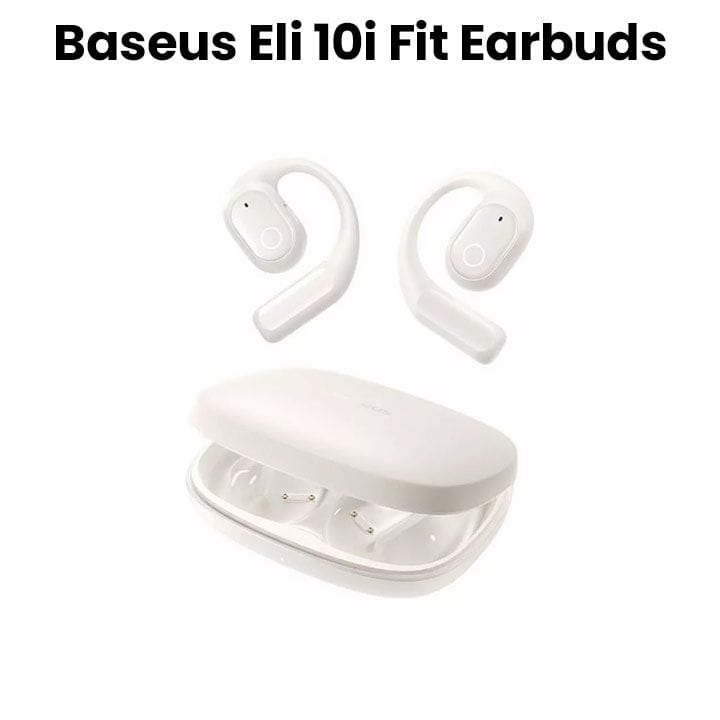بايسوس سماعات أذن مفتوحة Eli 10i Fit TWS – أبيض نجمي | A00080600223-00