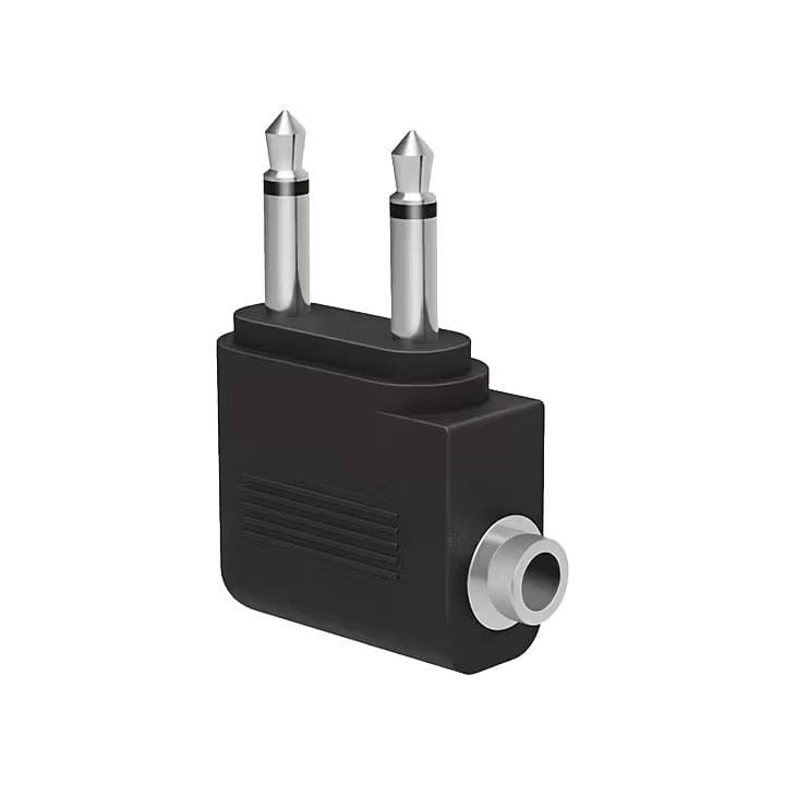 JYFT 3.5mm Male to 3.5mm Female Aviation Headphone Adapter Converter – Black | 933536