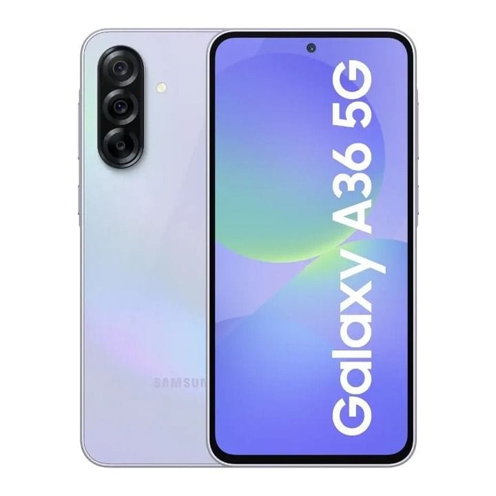 سامسونج جالاكسي أي 36 هاتف ذكي يدعم الجيل الخامس، ذاكرة عشوائية 8 جيجابايت، سعة تخزين 256 جيجابايت، باللون اللافندر المميز، SM-A366BLVVMEA