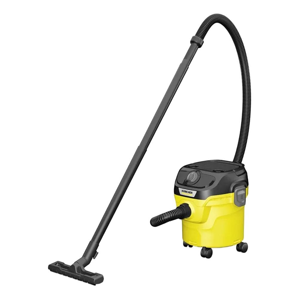 Karcher KWD 1 Multi-Purpose Wet & Dry Vacuum Cleaner, 12L Container, Blower Function, Cartridge Filter, Compact Storage & Accessory Holder | Yellow/Black