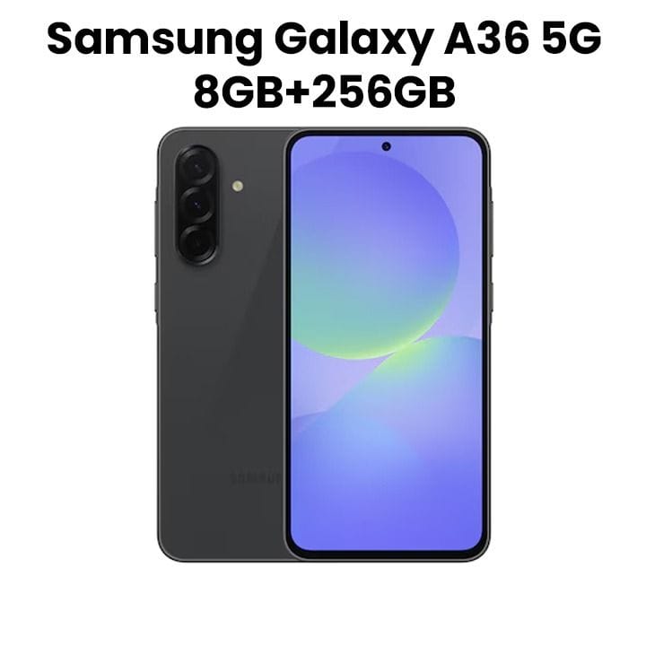 Samsung Galaxy A36 5G 8GB+256GB Smartphone – Awesome Black | SM-A366BZKVMEA