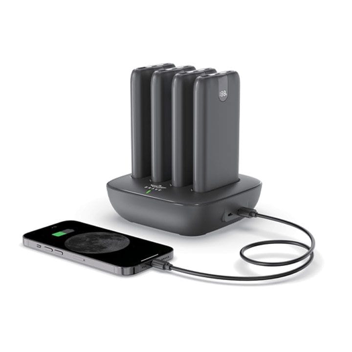 Brave Station Pro 4-in-1 Family Power Bank Station 10000mAh ×4 – Black | BP-27
