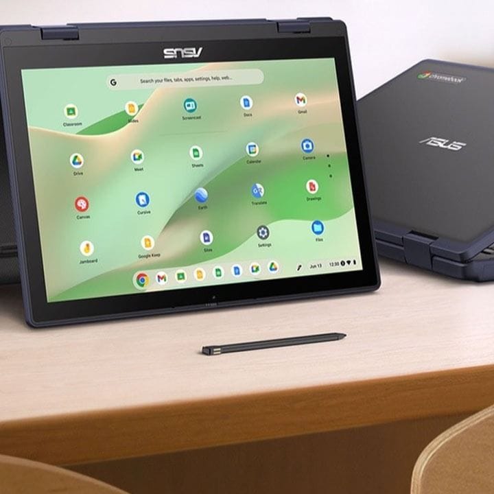 Asus Chromebook Flip Rugged 12.2" WUXGA Touch Laptop – 8GB RAM, 64GB eMMC, Intel N-Series CPU, 360° Convertible, Wi-Fi 6, ChromeOS Grey | CR1204FTA-R90163