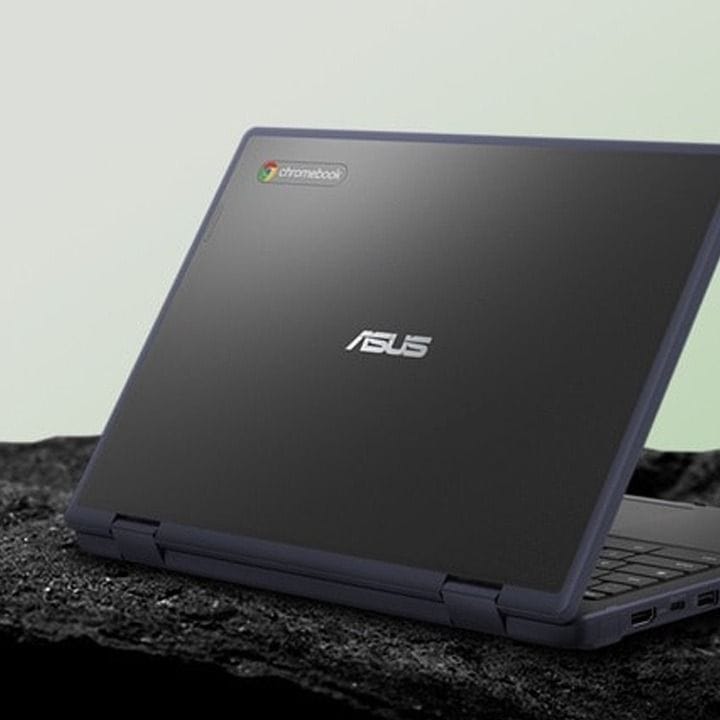 Asus Chromebook Flip Rugged 12.2" WUXGA Touch Laptop – 8GB RAM, 64GB eMMC, Intel N-Series CPU, 360° Convertible, Wi-Fi 6, ChromeOS Grey | CR1204FTA-R90163