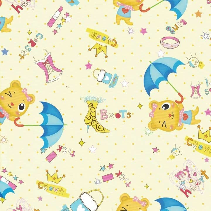 Gift Wrap Paper Bunny with Umbrella