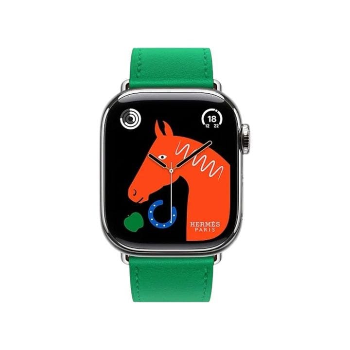 Hermès Apple Watch Band 42mm for 38, 40, 41 & 42mm Watch Cases | Bambou | Swift Calfskin