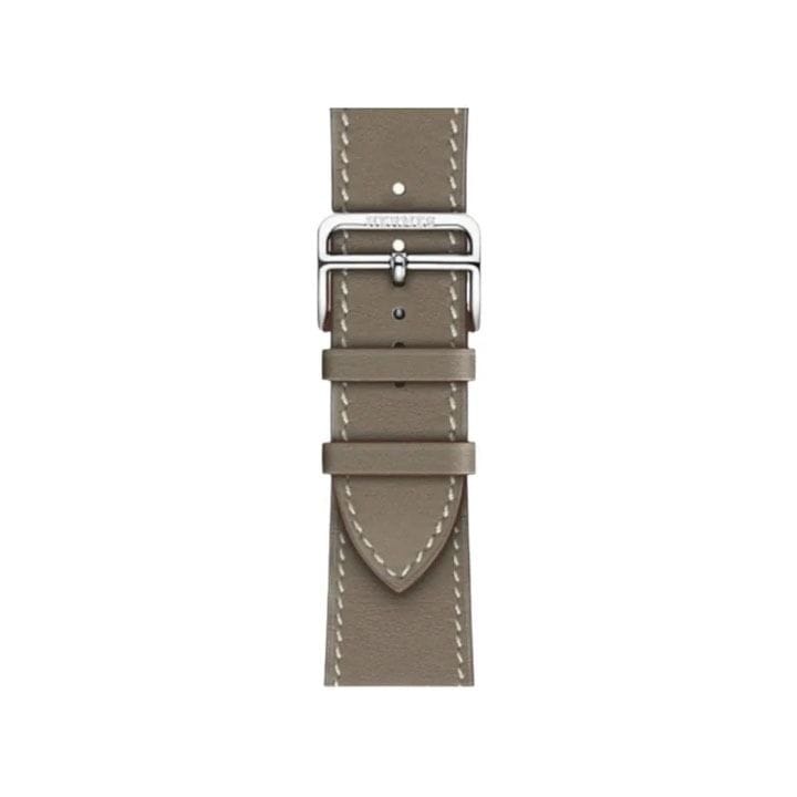 Hermès Apple Watch Band 46mm for 44, 45, 46 & 49mm Watch Cases | Étoupe | Swift Calfskin