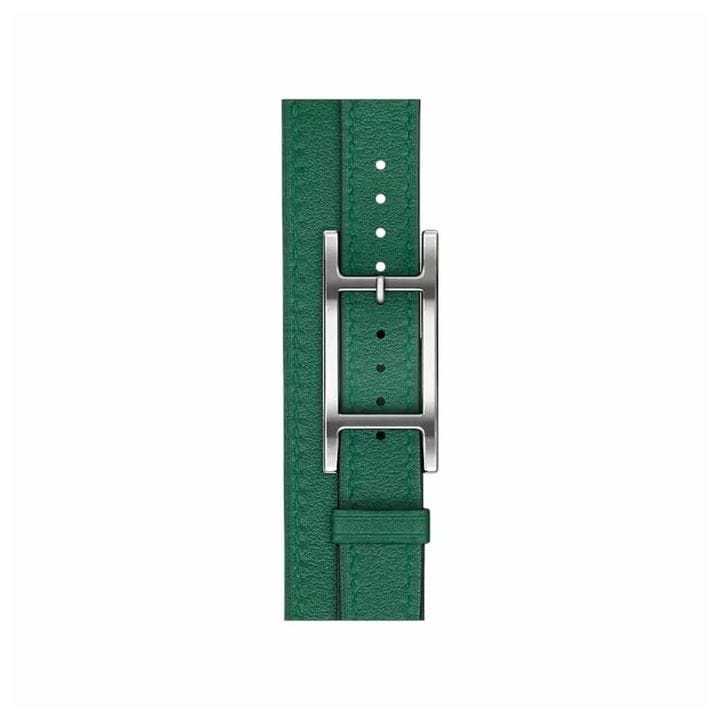 Hermès Apple Watch Band 42mm for 40, 41 & 42mm Watch Cases (Series 10) | Vert Moyen | Double Tour