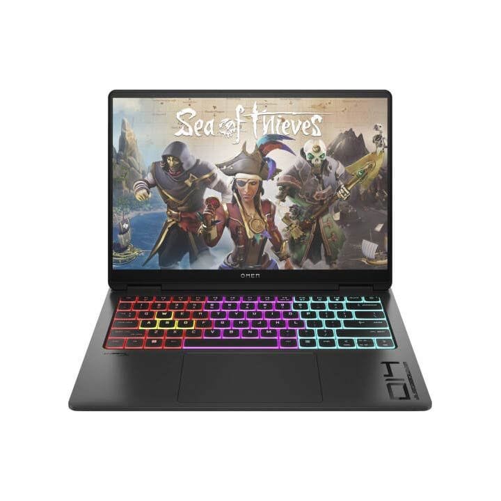 أتش بي أومن كمبيوتر محمول للألعاب 14 بوصة 3K OLED، ذاكرة 32 جيجابايت، تخزين 1 تيرابايت SSD، أسود شادو | 14-FB1013DX