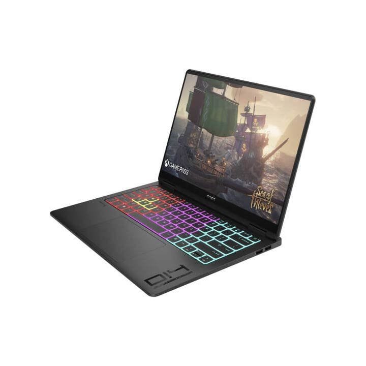 أتش بي أومن كمبيوتر محمول للألعاب 14 بوصة 3K OLED، ذاكرة 32 جيجابايت، تخزين 1 تيرابايت SSD، أسود شادو | 14-FB1013DX