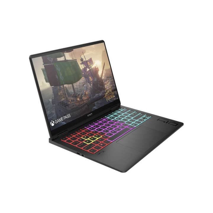 أتش بي أومن كمبيوتر محمول للألعاب 14 بوصة 3K OLED، ذاكرة 32 جيجابايت، تخزين 1 تيرابايت SSD، أسود شادو | 14-FB1013DX