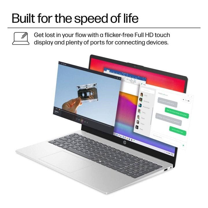 HP 15.6-inch Touchscreen Laptop FHD Core i7-13550, 16GB RAM 512GB SSD, Silver | 15-FD0127D