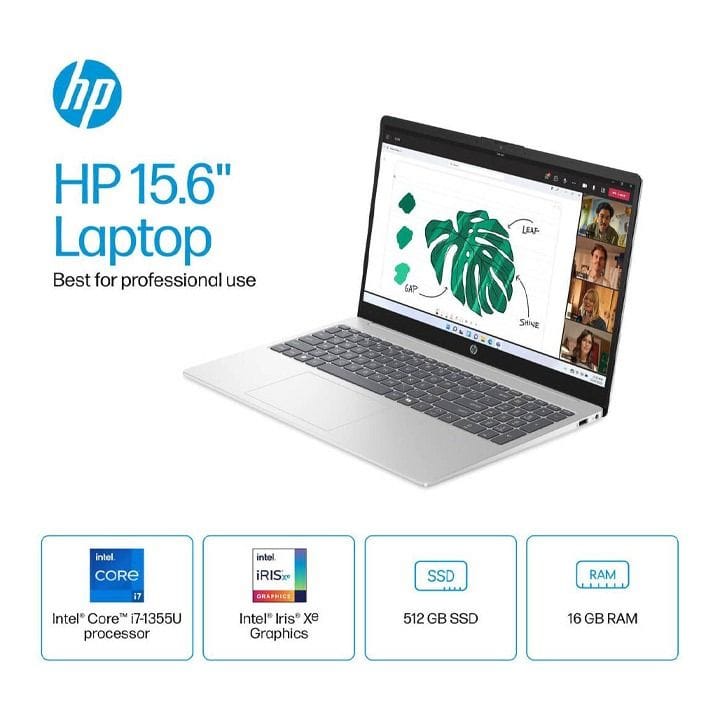 HP 15.6-inch Touchscreen Laptop FHD Core i7-13550, 16GB RAM 512GB SSD, Silver | 15-FD0127D