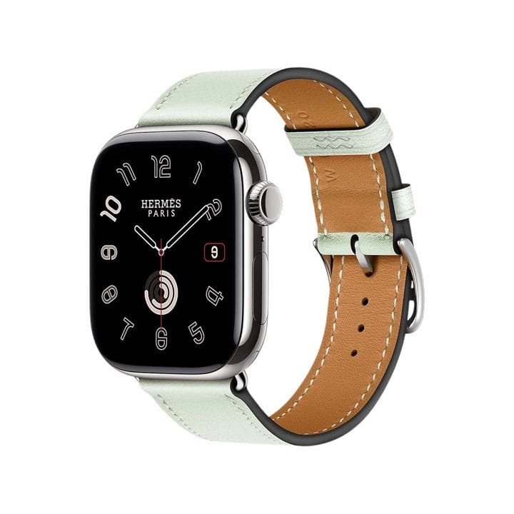 Hermès Apple Watch Band 42mm for 38/40/41mm Cases | Vert Peppermint Single Tour