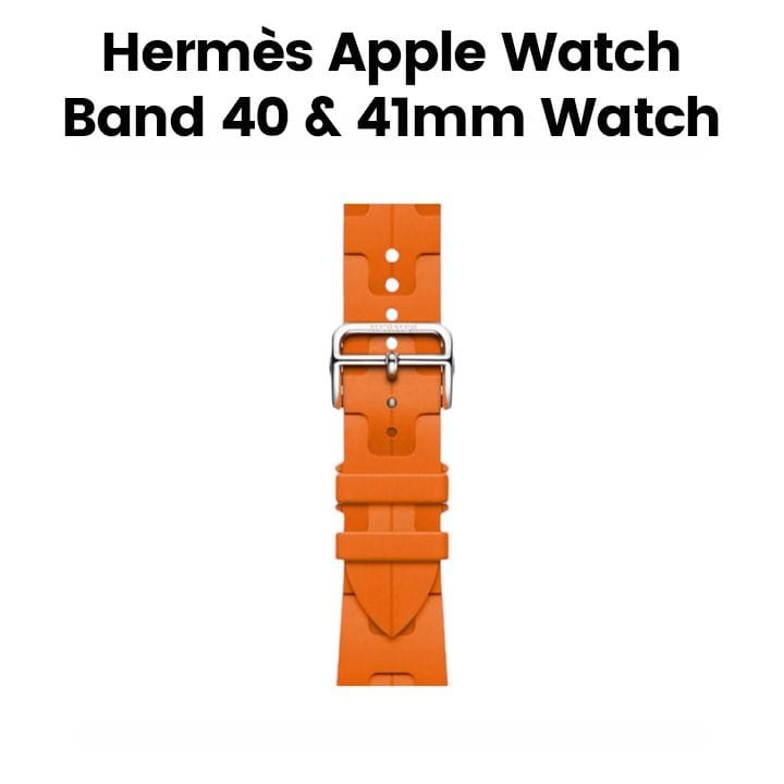 Hermès Apple Watch Band 42mm for 40/41mm Cases | Orange Kilim Single Tour