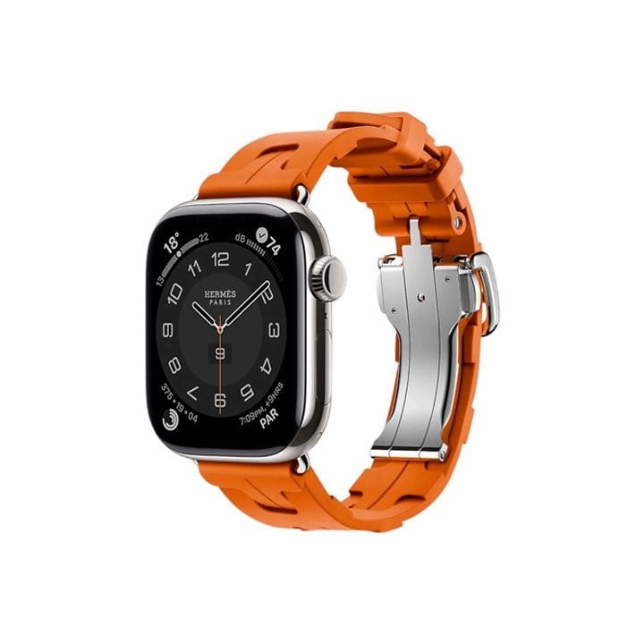Hermès Apple Watch Band 42mm for 40/41mm Cases | Orange Kilim Single Tour