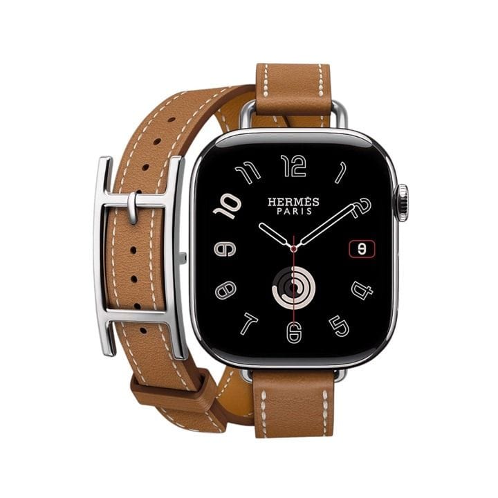 Hermès Apple Watch Band 42mm for 40/41mm Cases (Series 10) – Gold | Attelage Double Tour