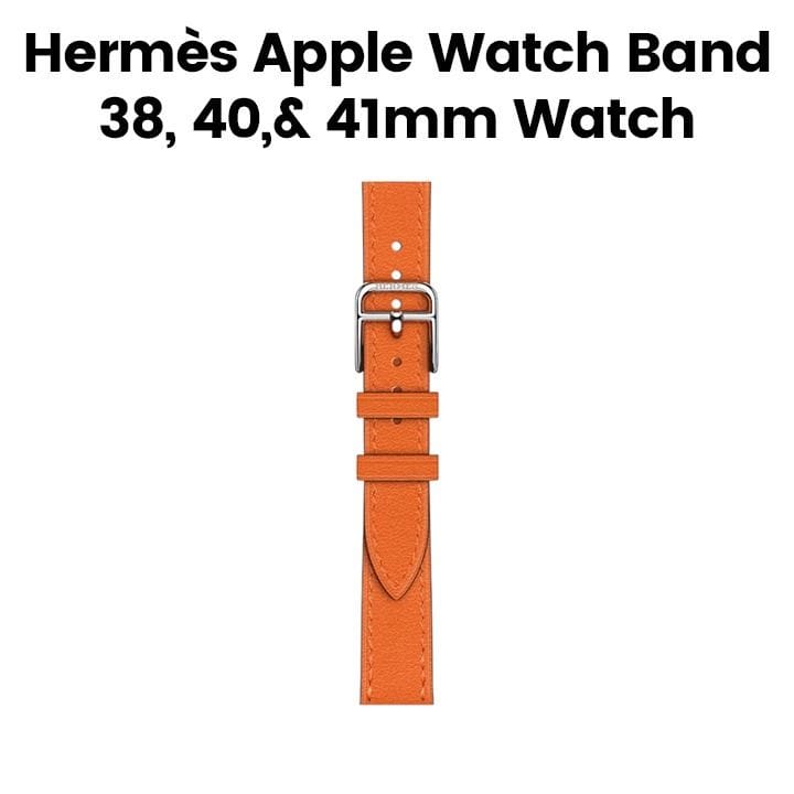 Hermès Apple Watch Band 42mm for 38/40/41mm Cases – Orange | Attelage Single Tour