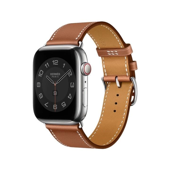 Hermès Apple Watch Band 46mm for 44/45/49mm Cases – Gold | Swift Calfskin