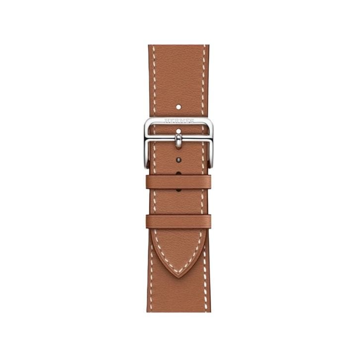 Hermès Apple Watch Band 46mm for 44/45/49mm Cases – Gold | Swift Calfskin