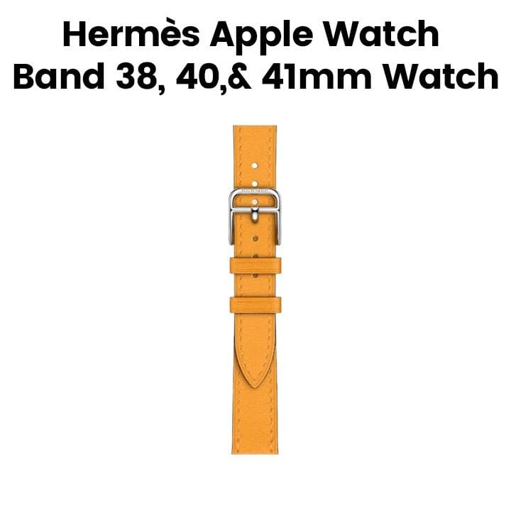 Hermès Apple Watch Band 42mm for 38/40/41mm Cases – Jaune d’Or | Attelage Single Tour