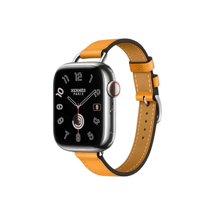 هيرميس سوار ساعة أبل 42mm لأغطية 38/40/41mm – أصفر ذهبي | أتيلاج جولة واحدة