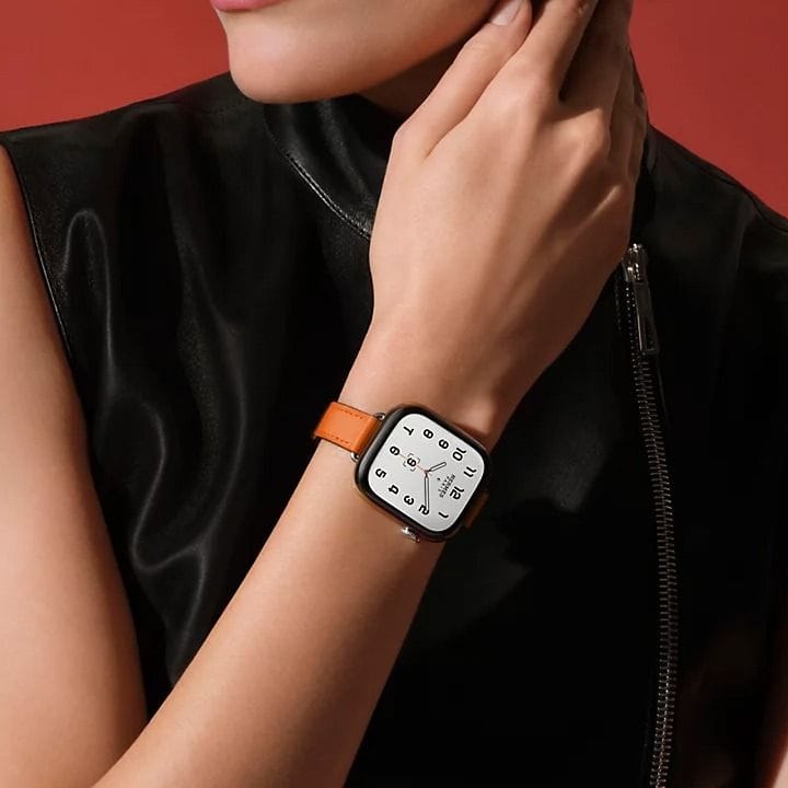 هيرميس سوار ساعة أبل 42mm لأغطية 38/40/41mm – أصفر ذهبي | أتيلاج جولة واحدة