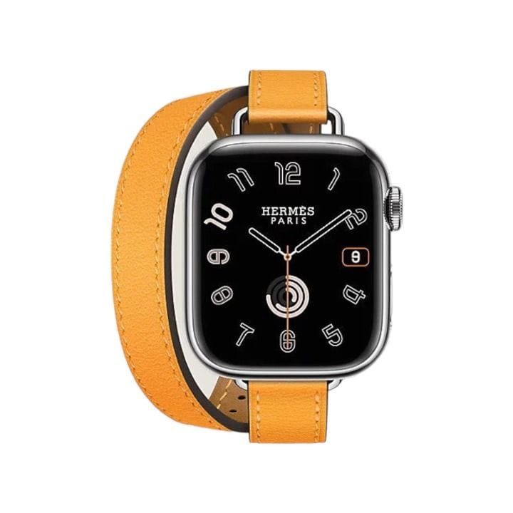 هيرميس سوار ساعة أبل 42mm لأغطية 40/41mm – أصفر ذهبي | أتيلاج جولة مزدوجة