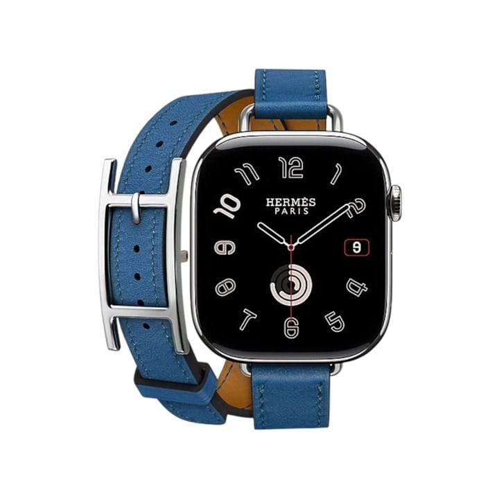 Hermès Apple Watch Band 42mm for 40/41mm Cases – Bleu de France|Attelage Double Tour