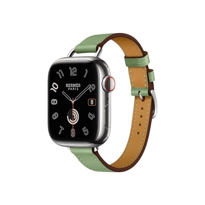 هيرميس سوار ساعة آبل مقاس ٤٢ مم لأغطية ٣٨ / ٤٠ / ٤١ مم أخضر كريكيت أطلاج جولة واحدة