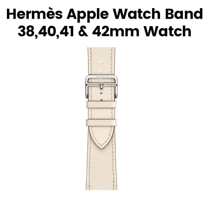 Hermès Apple Watch Band 42mm for 38/40 & 41mm Cases – Béton Swift