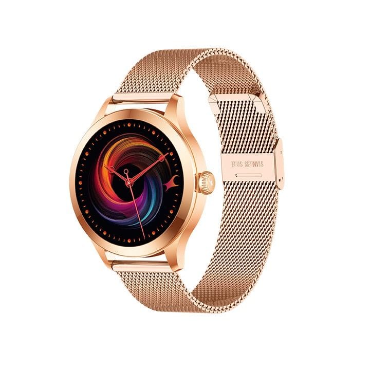 Titan Fastrack Vybe Smart Watch 1.19″ AMOLED Women’s Health Suite – Rose Gold | 68053WM01