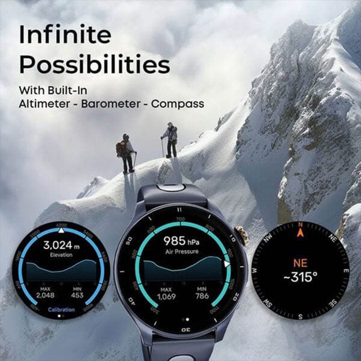 Titan Celestor Smart Watch 1.43″ AMOLED Opto-Mechanical Crown Built-In GPS – Blue | 90206AP02