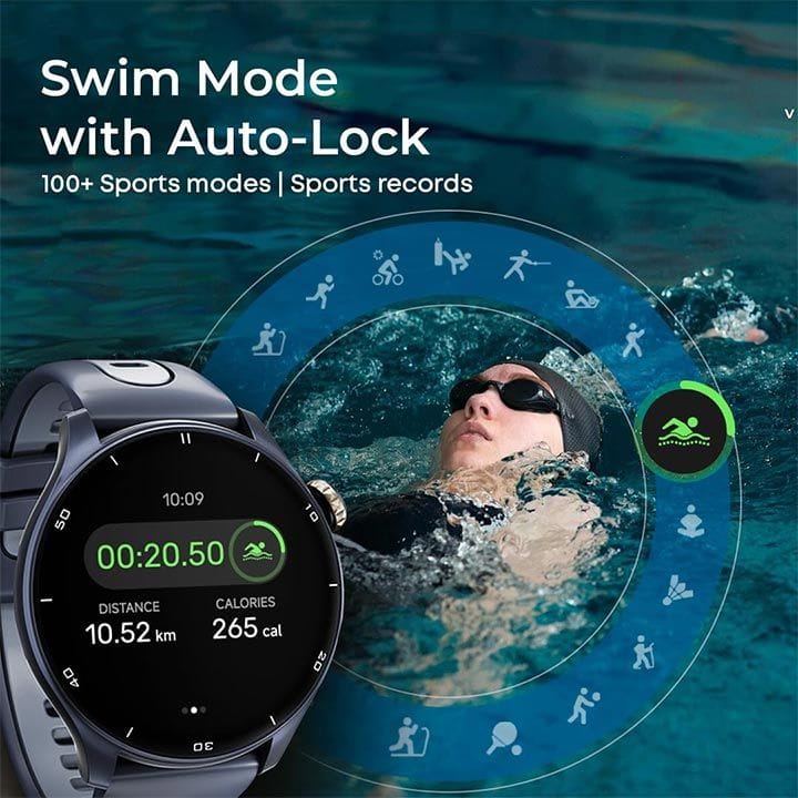 Titan Celestor Smart Watch 1.43″ AMOLED Opto-Mechanical Crown Built-In GPS – Blue | 90206AP02