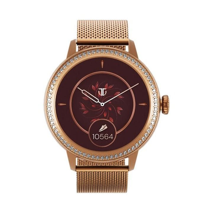 Titan Valerie Smart Watch 1.2″ AMOLED Women’s Health Suite Skin Temperature Sensor – Rose Gold | 95292WM02